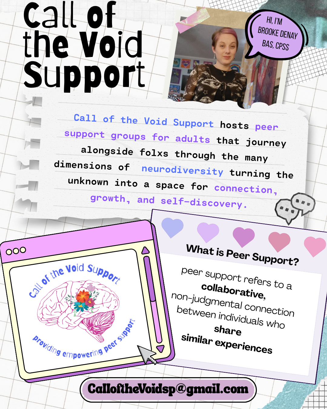 Call of the Void Support — hosting peer support groups for adults