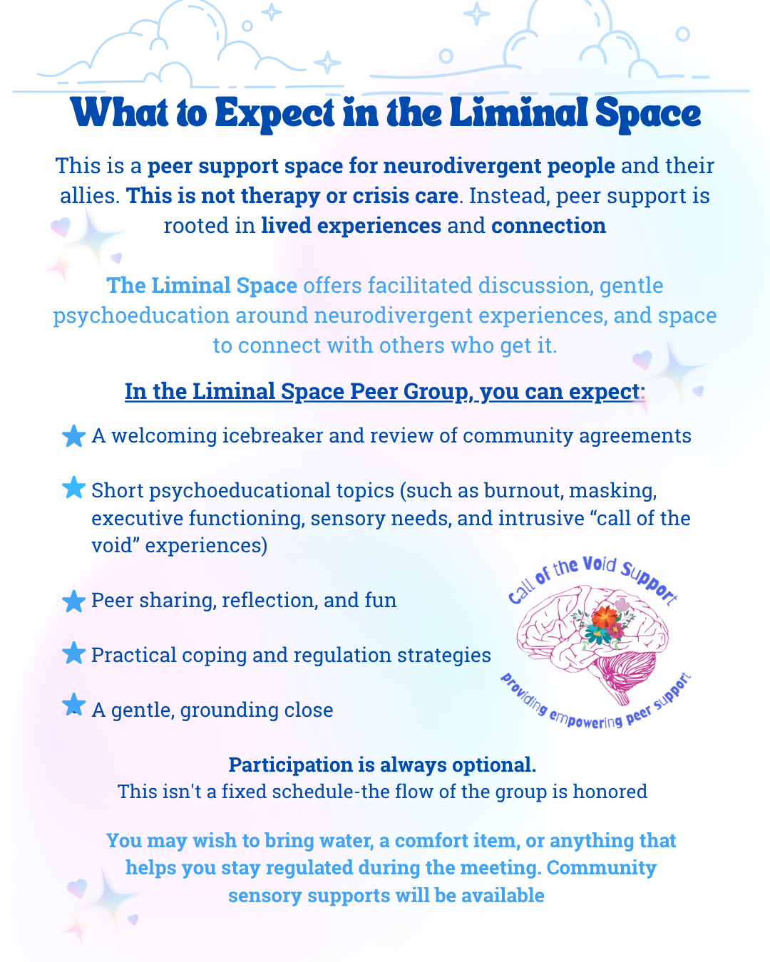 What to Expect in the Liminal Space Group